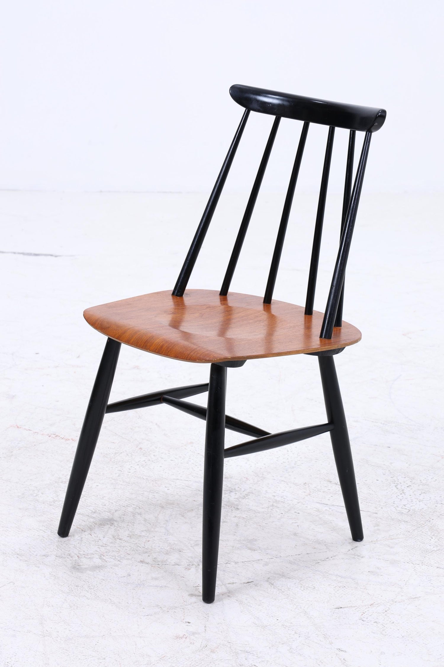 4er Set Teak Stühle "Fanett" von lmari Tapiovaara | Mid Century Finnish Design Holz Stuhl | Vintage Designer