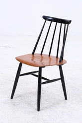 4er Set Teak Stühle "Fanett" von lmari Tapiovaara | Mid Century Finnish Design Holz Stuhl | Vintage Designer