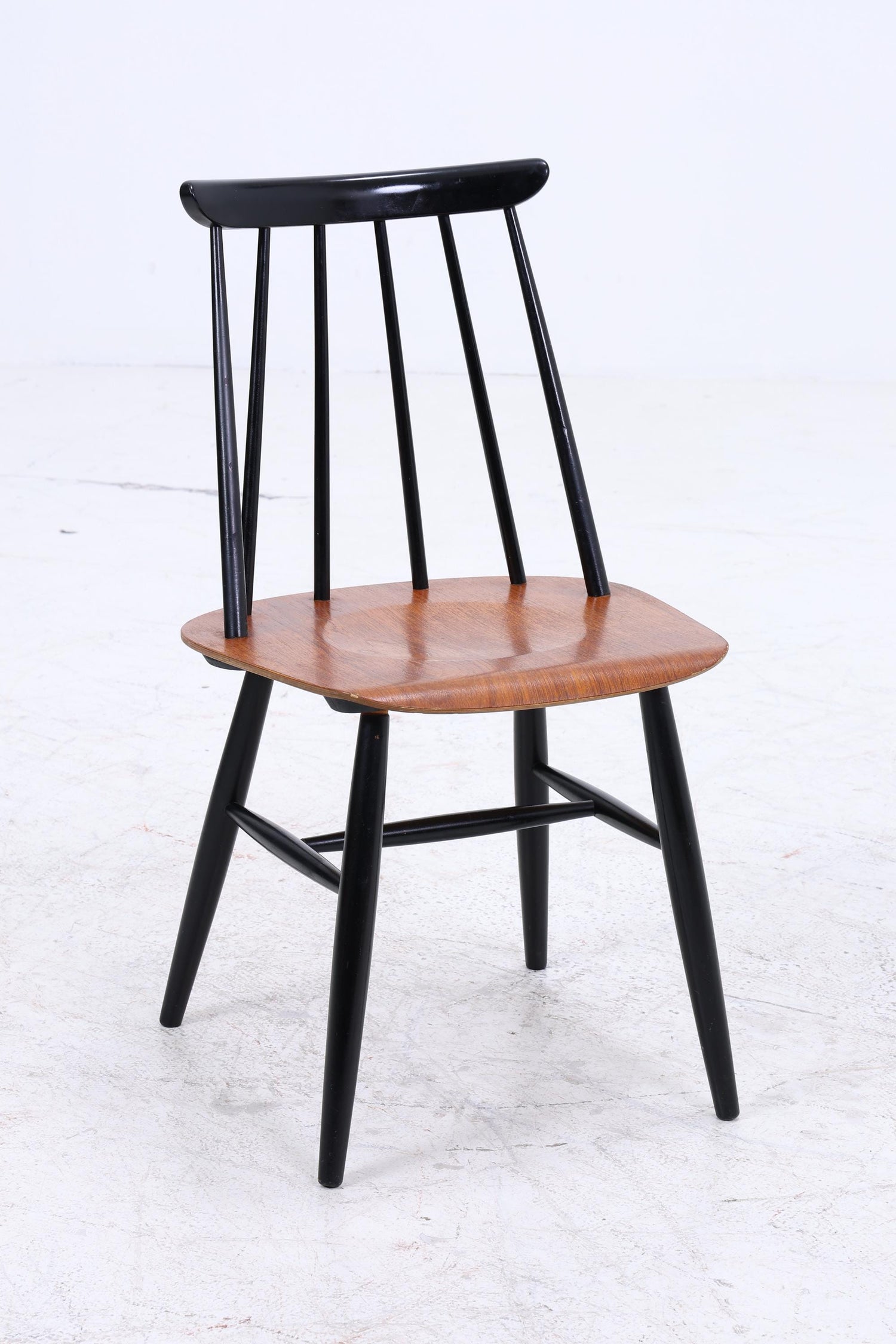 4er Set Teak Stühle "Fanett" von lmari Tapiovaara | Mid Century Finnish Design Holz Stuhl | Vintage Designer