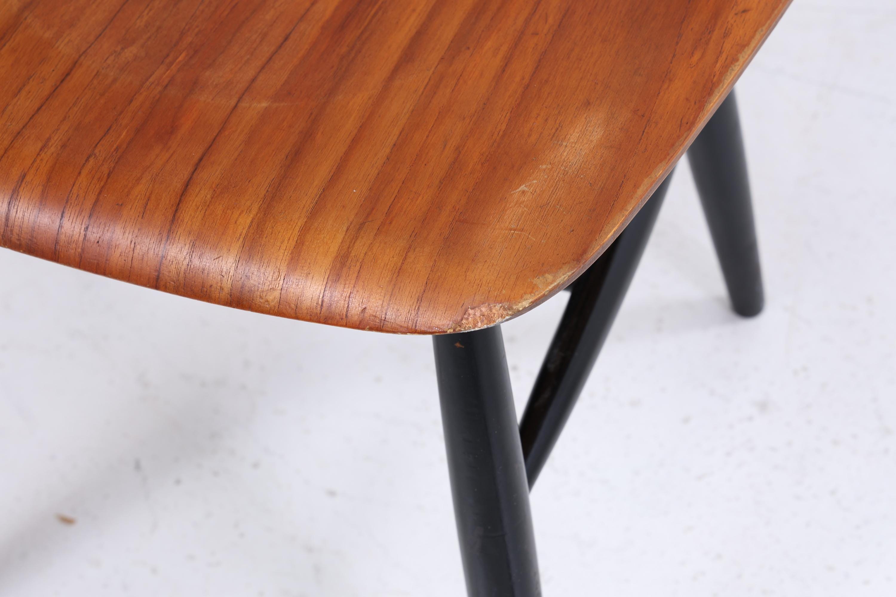 4er Set Teak Stühle "Fanett" von lmari Tapiovaara | Mid Century Finnish Design Holz Stuhl | Vintage Designer