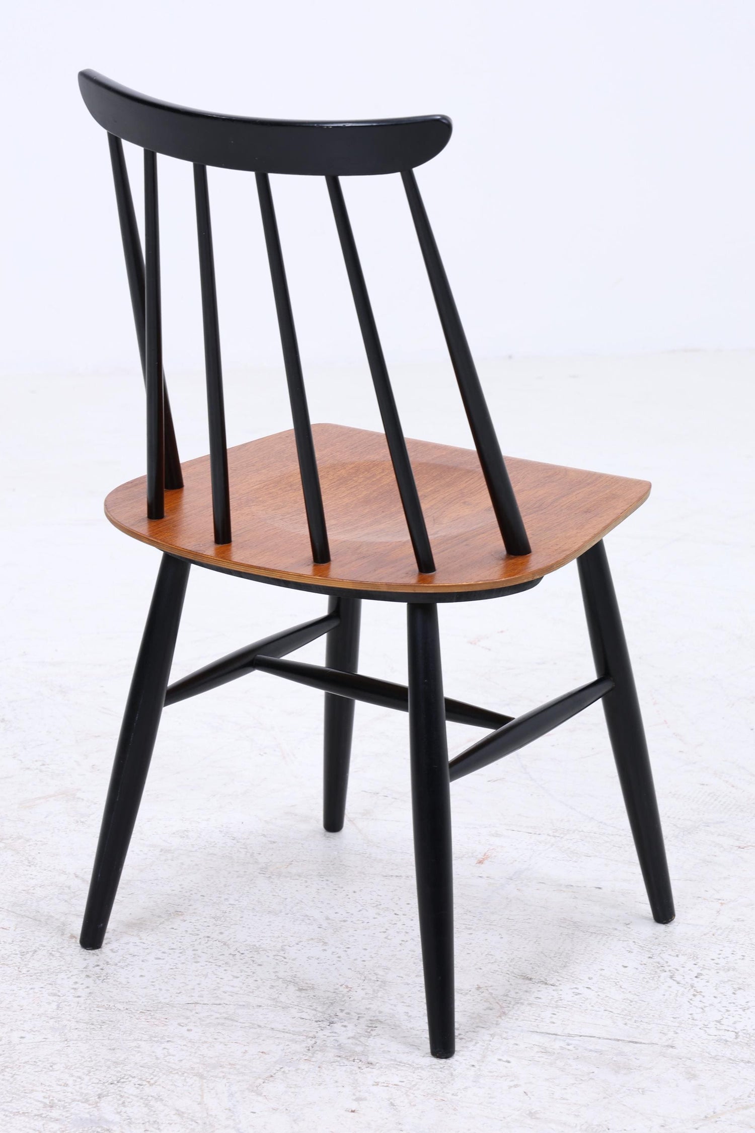 4er Set Teak Stühle "Fanett" von lmari Tapiovaara | Mid Century Finnish Design Holz Stuhl | Vintage Designer