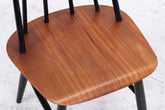 4er Set Teak Stühle "Fanett" von lmari Tapiovaara | Mid Century Finnish Design Holz Stuhl | Vintage Designer