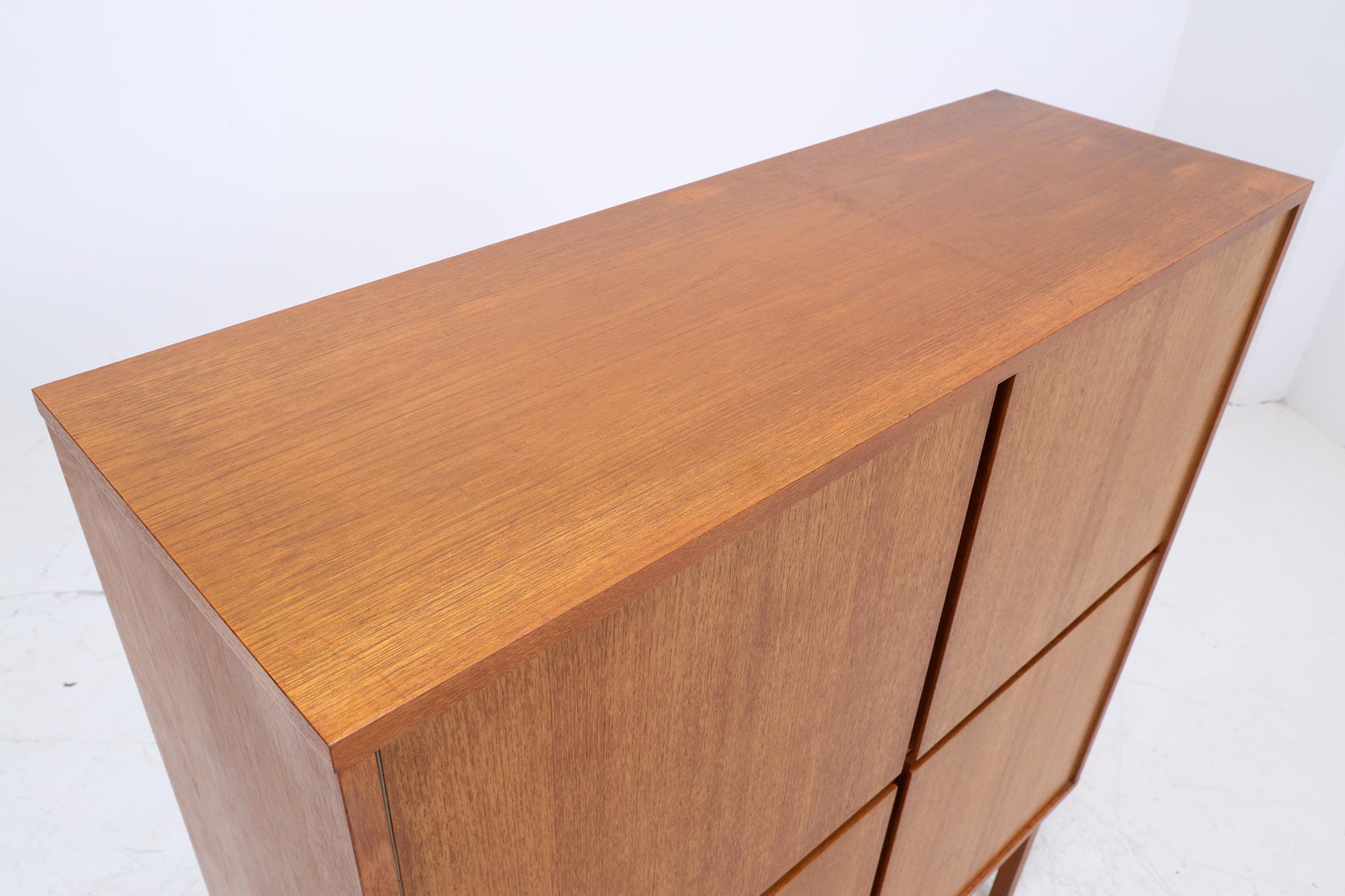 Vintage Schrank 60er Jahre | Mid Century Highboard Holz Aufbewahrung