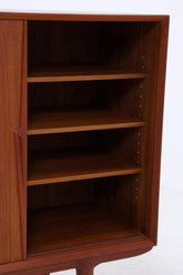 Vintage Teak Highboard von Omann Jun | Mid Century Sideboard Schubladen Schrank Holz Aufbewahrung