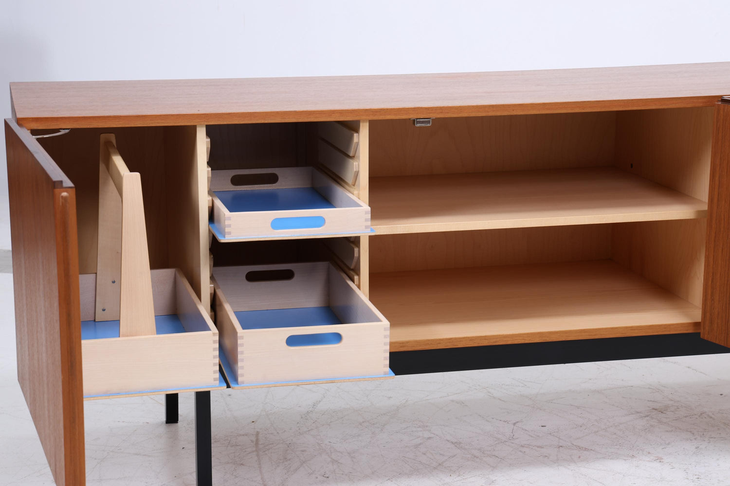 Vintage Teak Sideboard B40 von Dieter Waeckerlin für Behr | Mid Century Anrichte Retro Holz Aufbewahrung