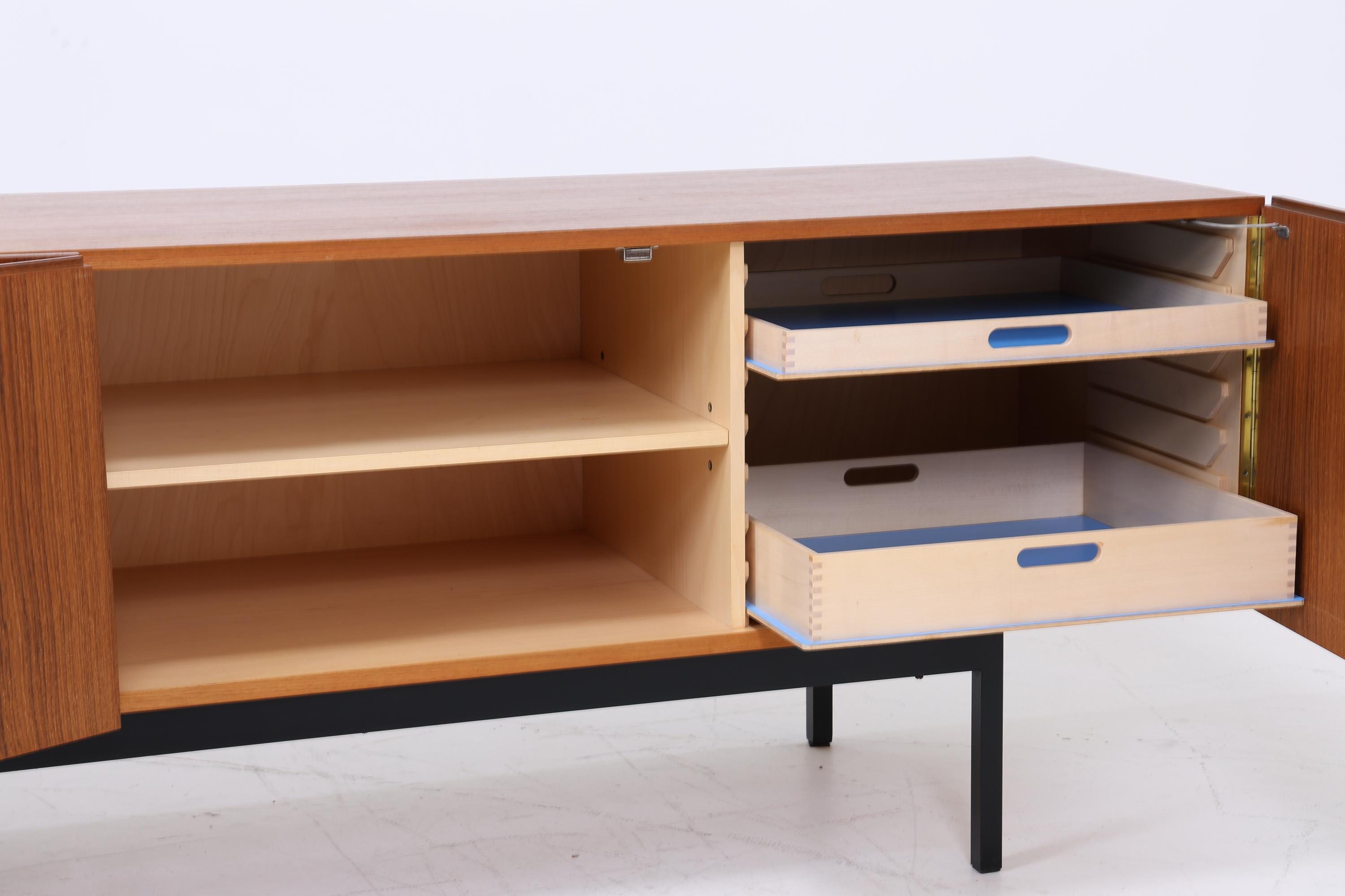 Vintage Teak Sideboard B40 von Dieter Waeckerlin für Behr | Mid Century Anrichte Retro Holz Aufbewahrung