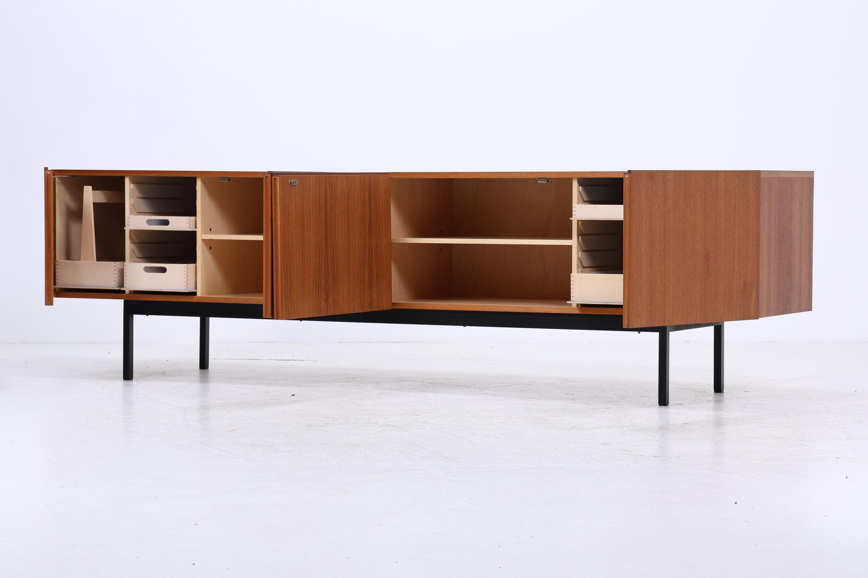 Vintage Teak Sideboard B40 von Dieter Waeckerlin für Behr | Mid Century Anrichte Retro Holz Aufbewahrung