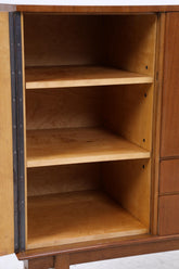 Vintage Highboard 60er Jahre | Mid Century Sideboard Schubladen Schrank Holz Aufbewahrung