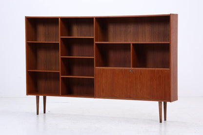 Vintage Teak Regal 60er Jahre | Mid Century Bücherregal Retro Schrank Holz Aufbewahrung
