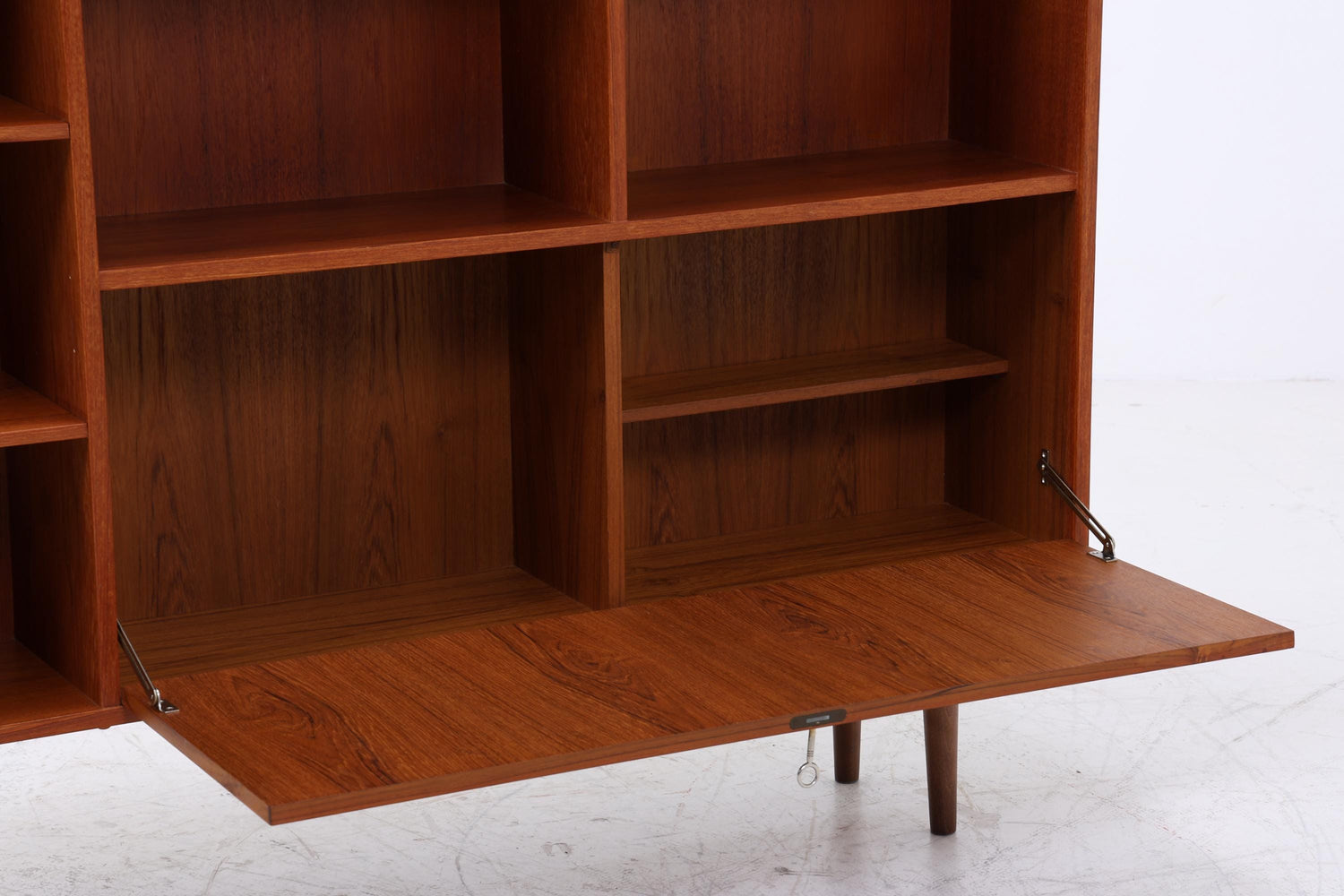 Vintage Teak Regal 60er Jahre | Mid Century Bücherregal Retro Schrank Holz Aufbewahrung