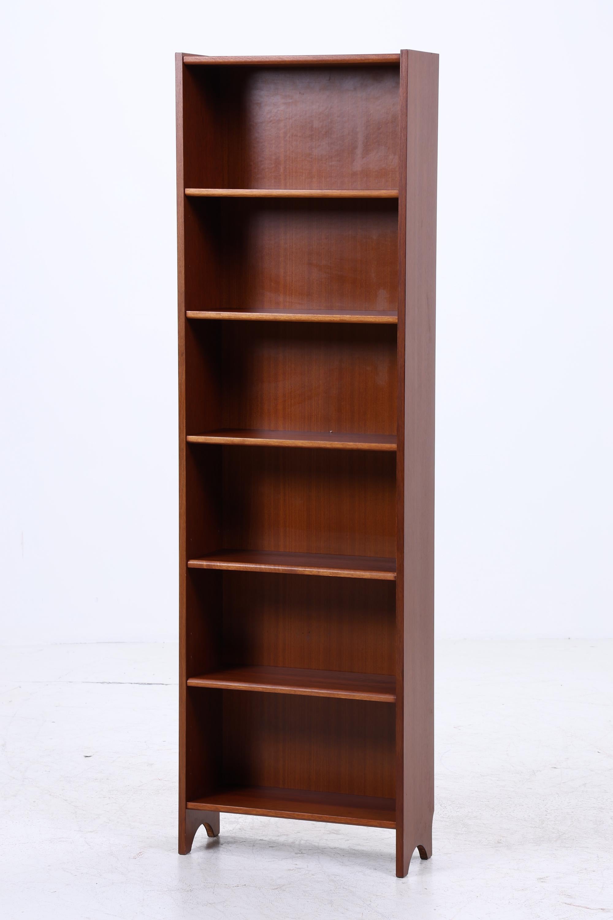 Vintage Teak Bücherregal | Mid Century Regal | 60er Retro Holz Aufbewahrung