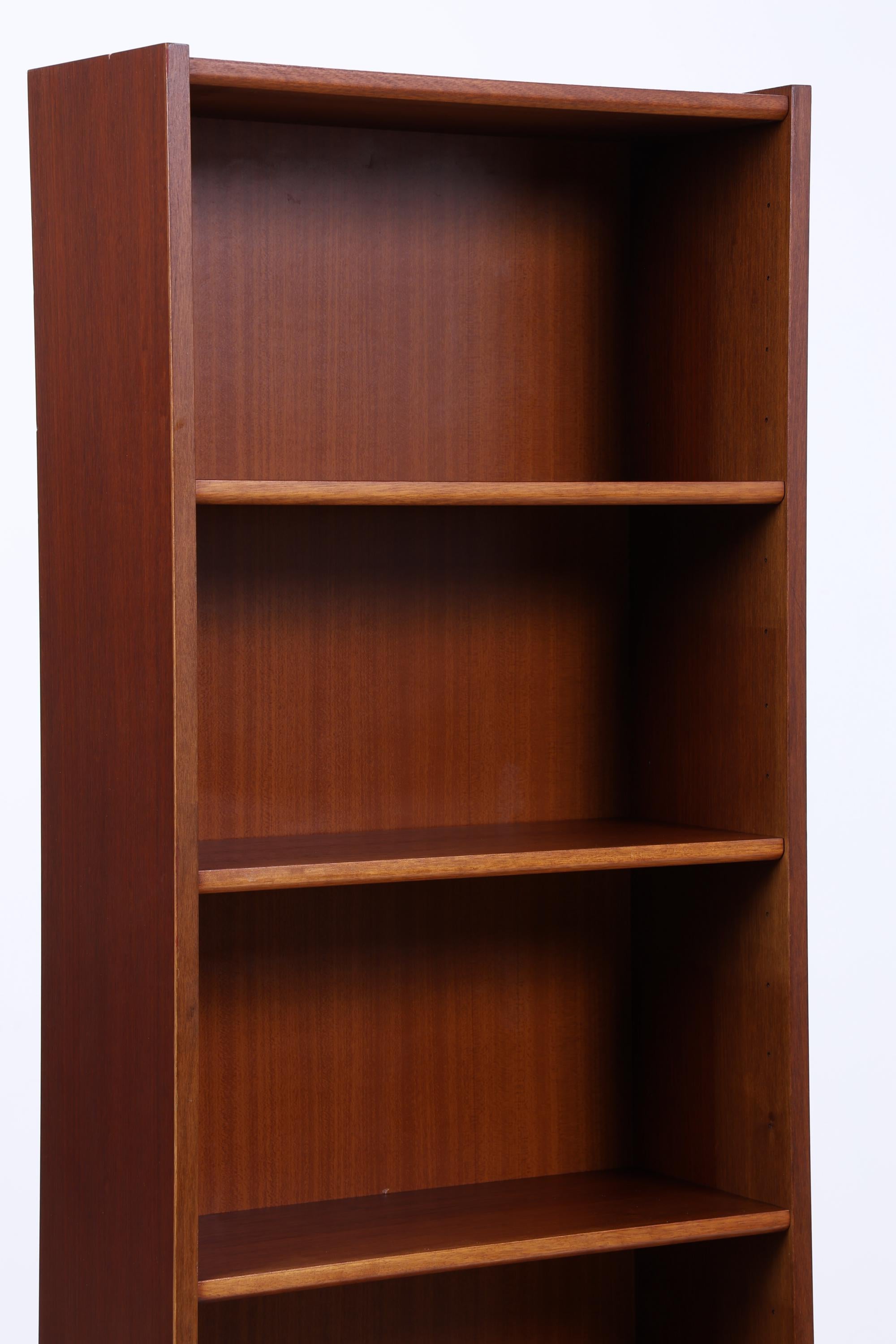 Vintage Teak Bücherregal | Mid Century Regal | 60er Retro Holz Aufbewahrung