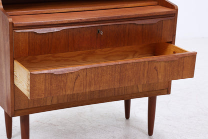 Vintage Teak Sekretär 60er Jahre | Mid Century Schrank Arbeitstisch Retro Holz Aufbewahrung