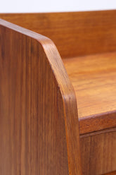 Vintage Teak Sekretär 60er Jahre | Mid Century Schrank Arbeitstisch Retro Holz Aufbewahrung