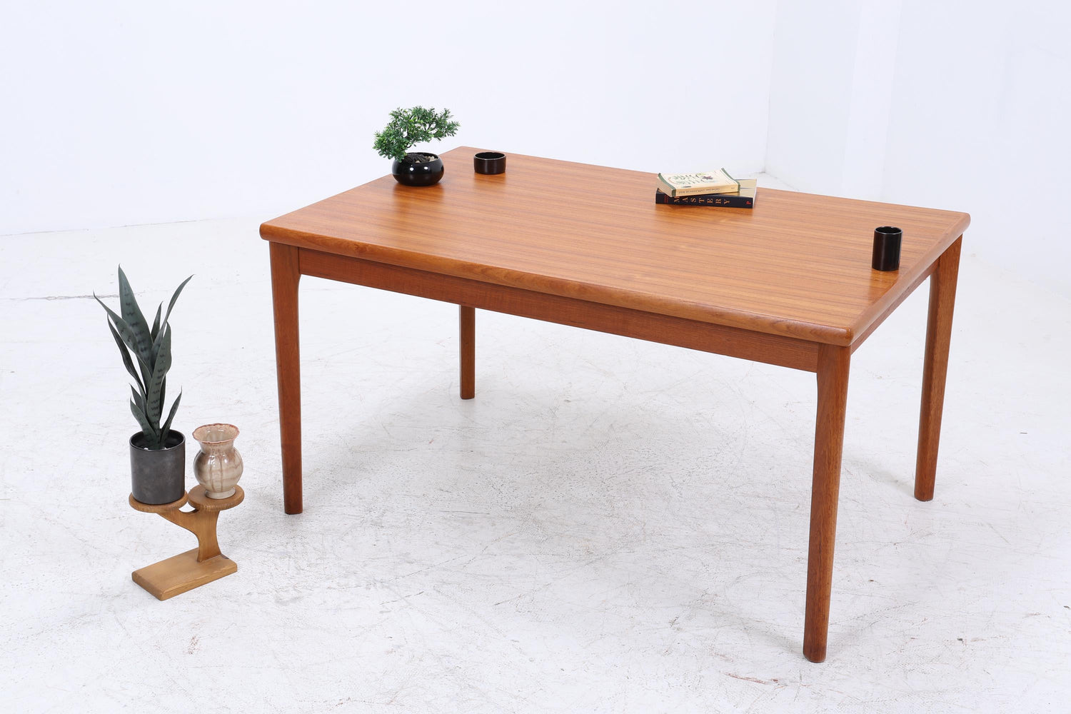 Vintage Teak Esstisch | Mid-Century Ausziehbarer Küchentisch 1960er Teak Holz