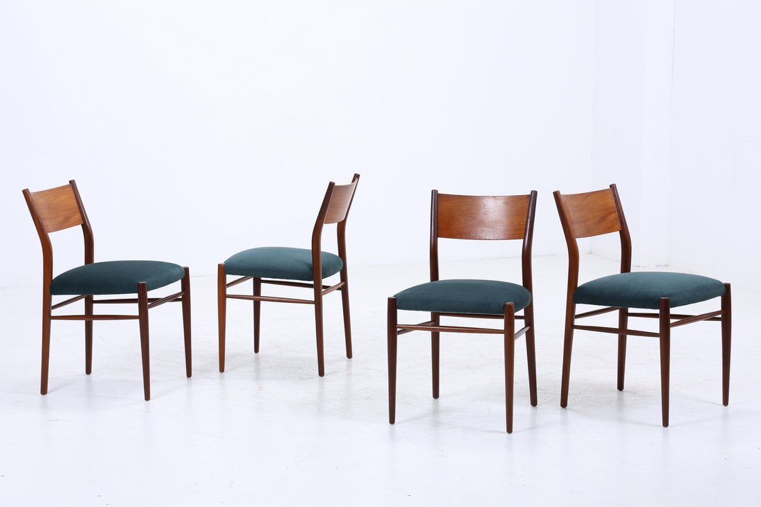 4er Set Teak Stühle von Lübke | Mid Century Design Stuhl | Vintage Designer
