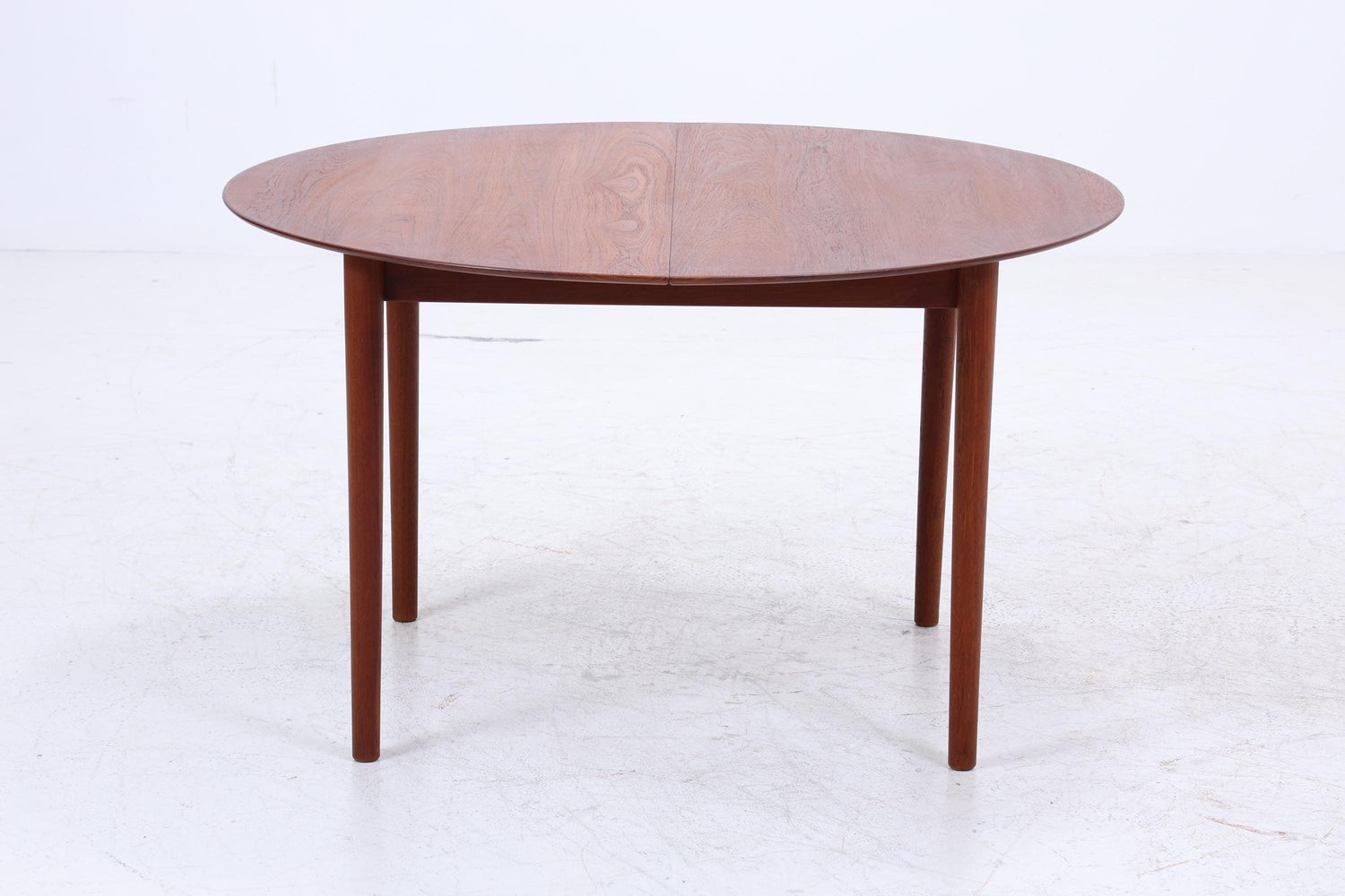 Peter Hvidt &amp; Orla Mølgaard-Nielsen runder Teak Esstisch 60er Jahre | Danish Design Mid Century Tisch | Søborg Møbelfabrik