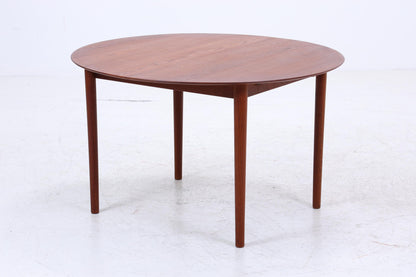 Peter Hvidt &amp; Orla Mølgaard-Nielsen runder Teak Esstisch 60er Jahre | Danish Design Mid Century Tisch | Søborg Møbelfabrik