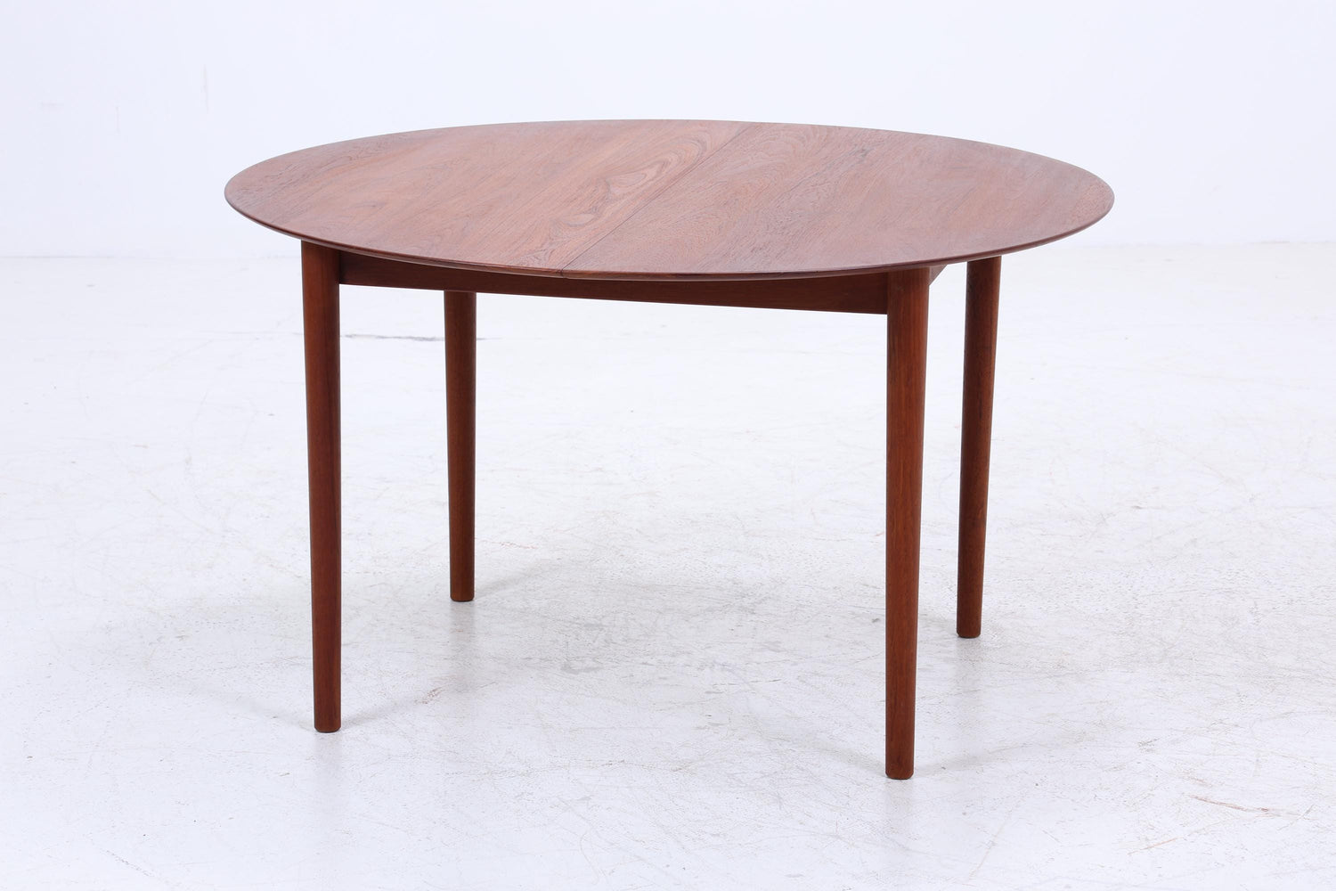 Peter Hvidt &amp; Orla Mølgaard-Nielsen runder Teak Esstisch 60er Jahre | Danish Design Mid Century Tisch | Søborg Møbelfabrik