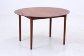 Peter Hvidt & Orla Mølgaard-Nielsen runder Teak Esstisch 60er Jahre | Danish Design Mid Century Tisch | Søborg Møbelfabrik