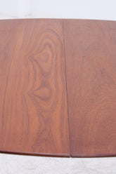 Peter Hvidt & Orla Mølgaard-Nielsen runder Teak Esstisch 60er Jahre | Danish Design Mid Century Tisch | Søborg Møbelfabrik