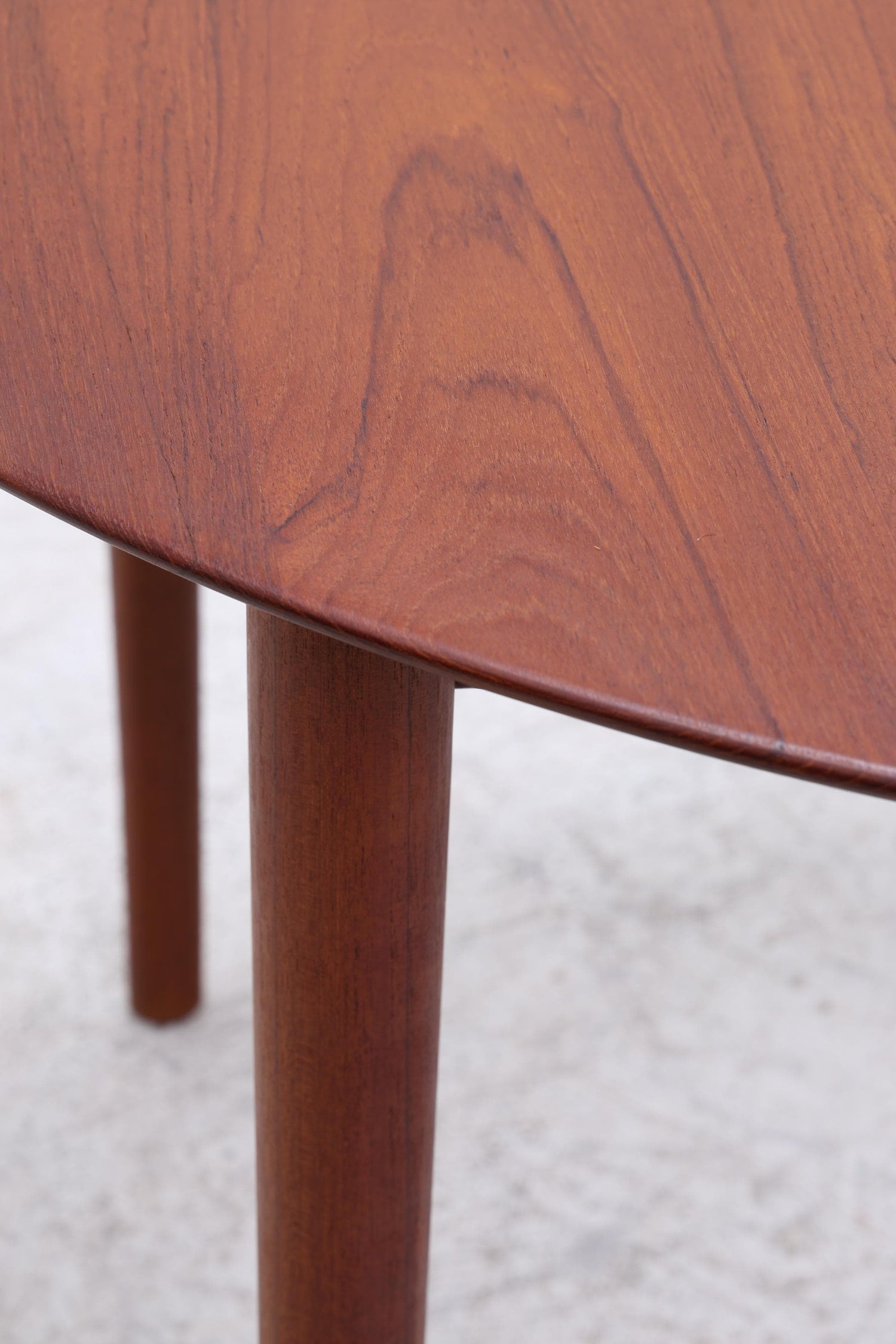 Peter Hvidt &amp; Orla Mølgaard-Nielsen runder Teak Esstisch 60er Jahre | Danish Design Mid Century Tisch | Søborg Møbelfabrik