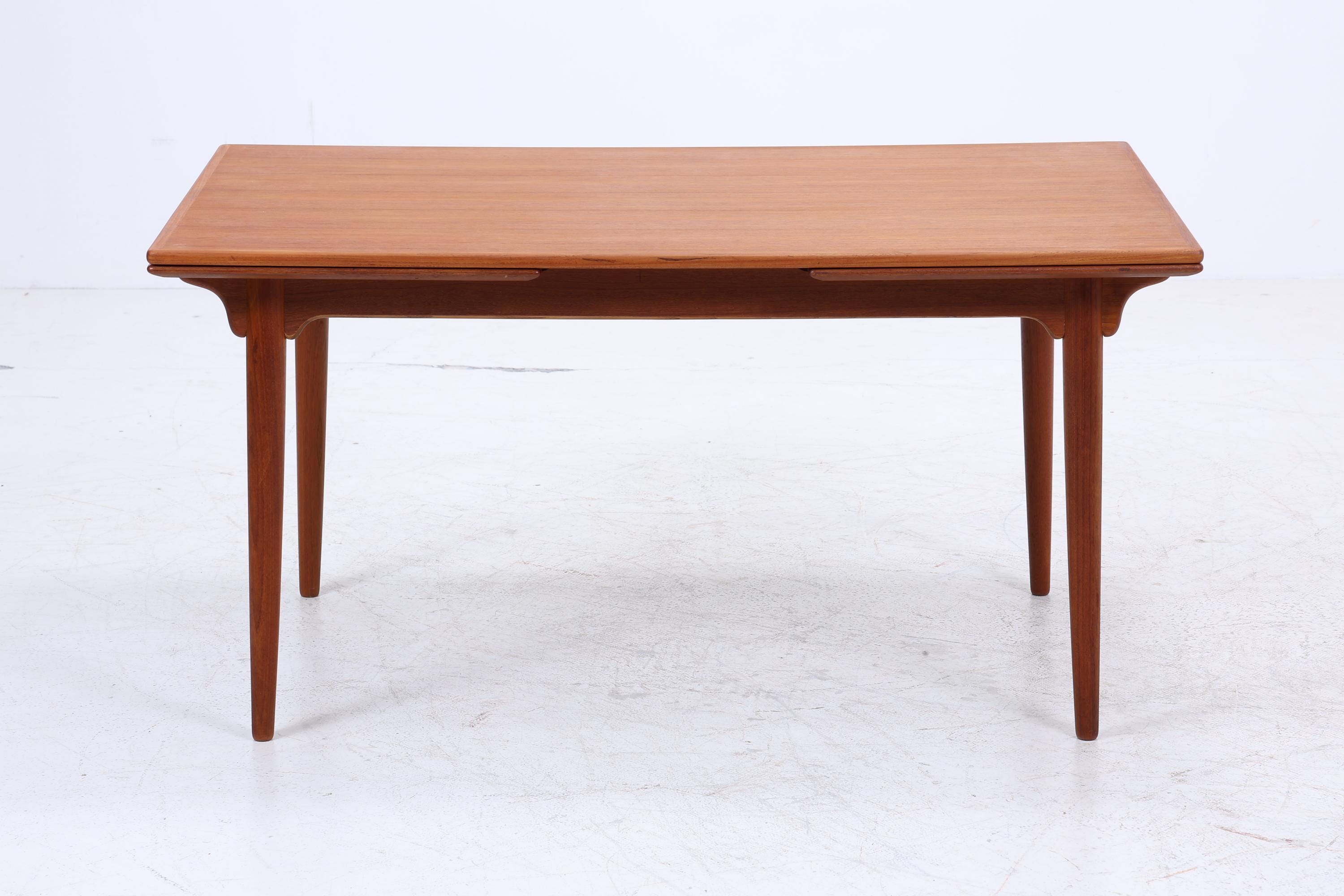 Omann Jun Modell 54 Teak Esstisch | Danish Design Ausziehtisch Mid Century 60er