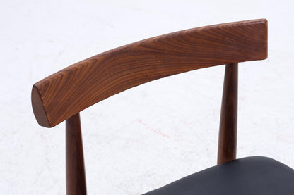 Hans Olsen für Frem Røjle – Vintage runder Ausziehtisch mit 4 Stühlen aus Teak | Danish Mid Century Dining Set