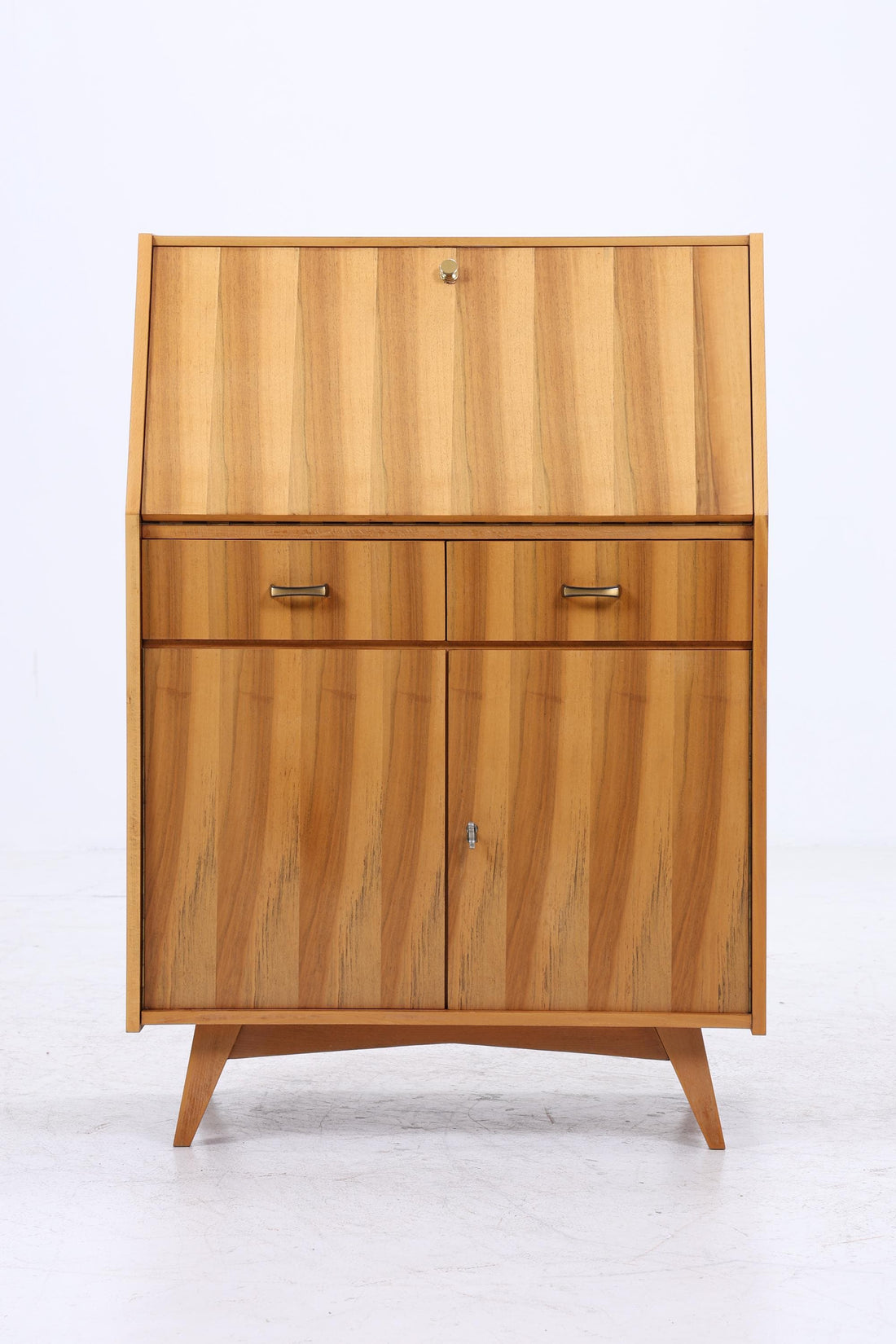 Vintage Sekretär 50er/60er Jahre | Mid Century Schreibsekretär mit Klappe &amp; Stauraum