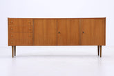 Vintage Sideboard aus Nussbaum | Mid Century Lowboard mit Schubladen & Türen | 60er Jahre Design