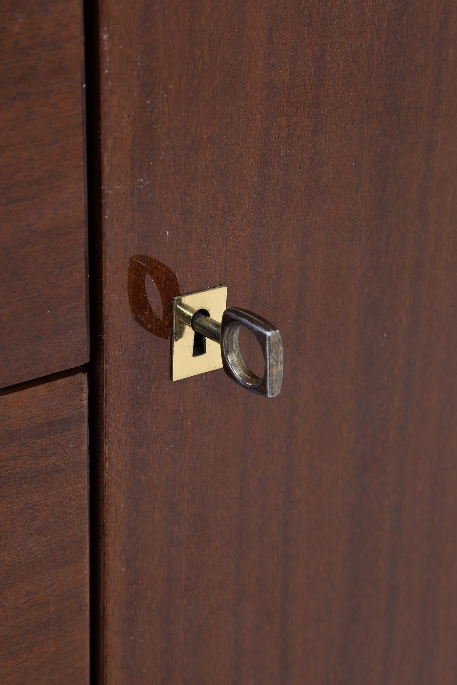 Vintage Hochglanz Sideboard 60er Jahre | Mid Century Anrichte mit Schubladen &amp; Fächern Aufbewahrung