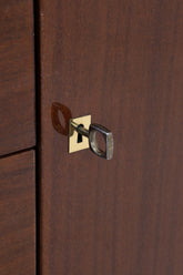 Vintage Hochglanz Sideboard 60er Jahre | Mid Century Anrichte mit Schubladen & Fächern Aufbewahrung