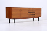 Vintage Sideboard 60er Jahre | Mid Century TV Board mit Schubladen & Fächern Holz Aufbewahrung Anrichte