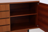 Vintage Sideboard 60er Jahre | Mid Century TV Board mit Schubladen & Fächern Holz Aufbewahrung Anrichte