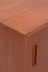Vintage Teak Sideboard 60er| Scandinavian Design Mid Century Anrichte Schubladen & Schiebetüren Holz Aufbewahrung