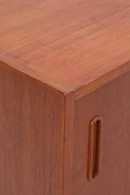 Vintage Teak Sideboard 60er| Scandinavian Design Mid Century Anrichte Schubladen &amp; Schiebetüren Holz Aufbewahrung