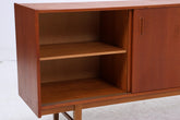 Vintage Teak Sideboard 60er| Scandinavian Design Mid Century Anrichte Schubladen & Schiebetüren Holz Aufbewahrung