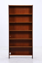 Vintage Teak Bücherregal | Mid Century Regal 60er Jahre | Hohes Holz Standregal