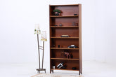 Vintage Teak Bücherregal | Mid Century Regal 60er Jahre | Hohes Holz Standregal