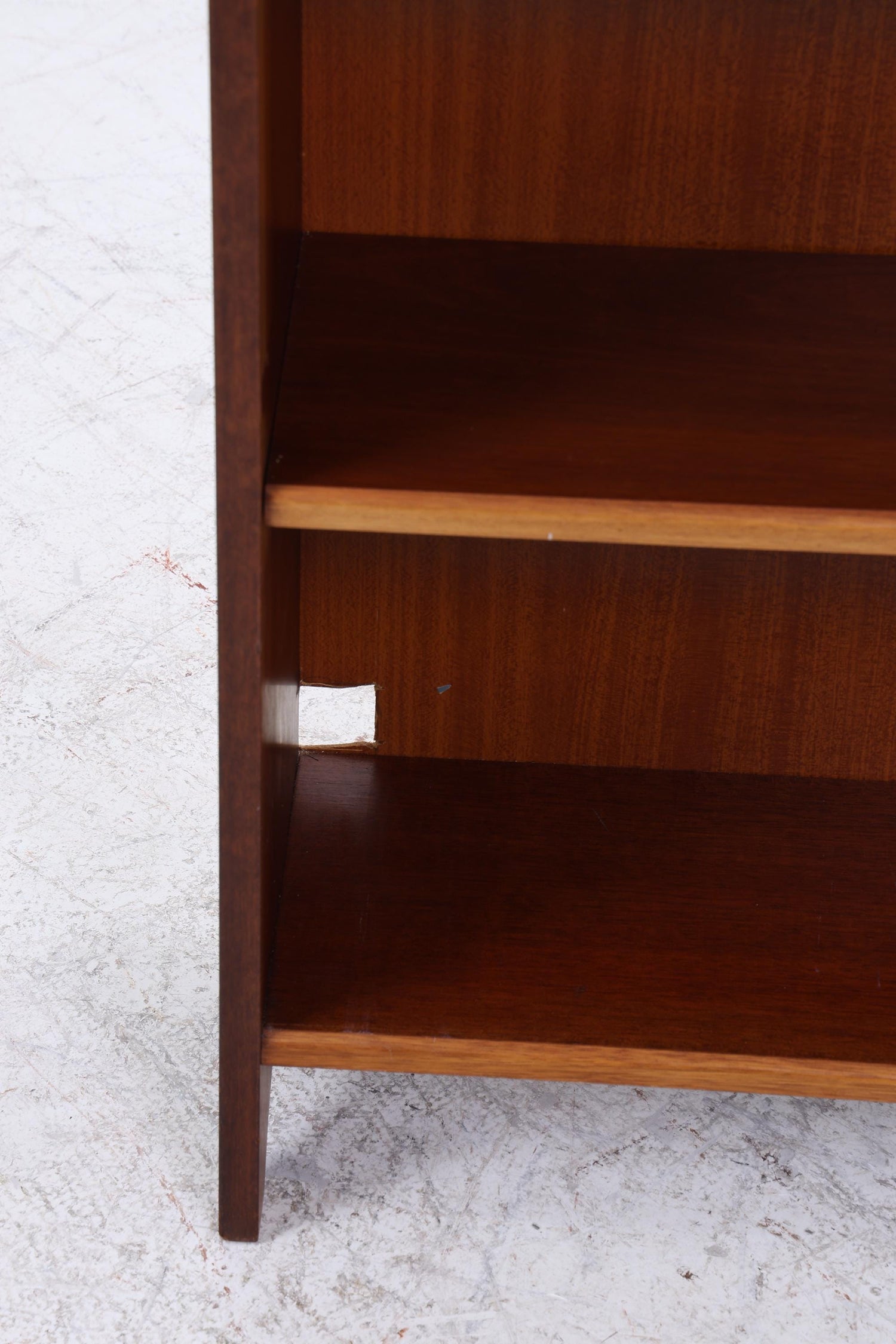 Vintage Teak Bücherregal | Mid Century Regal 60er Jahre | Hohes Holz Standregal