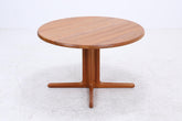 CJ Rosengaarden Vintage Esstisch | Mid Century Teak Tisch rund/oval ausziehbar mit 2 Einlegeplatten