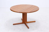 CJ Rosengaarden Vintage Esstisch | Mid Century Teak Tisch rund/oval ausziehbar mit 2 Einlegeplatten
