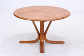Vintage Teak Esstisch | Mid Century runder Holztisch Teak massiv 60er Jahre