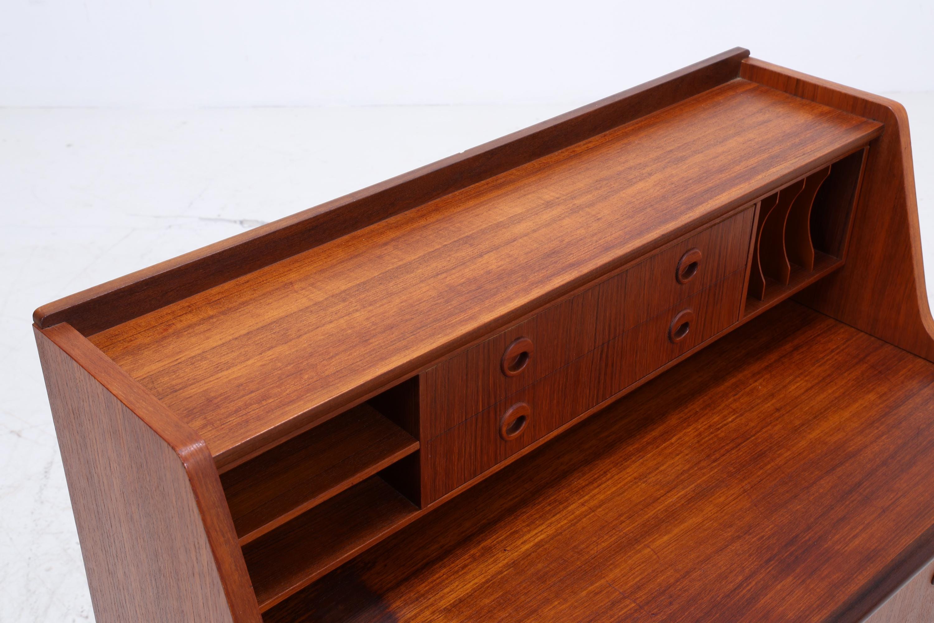 Vintage Teak Sekretär 60er Jahre | Danish Design Mid Century Schrank Retro Holz Aufbewahrung