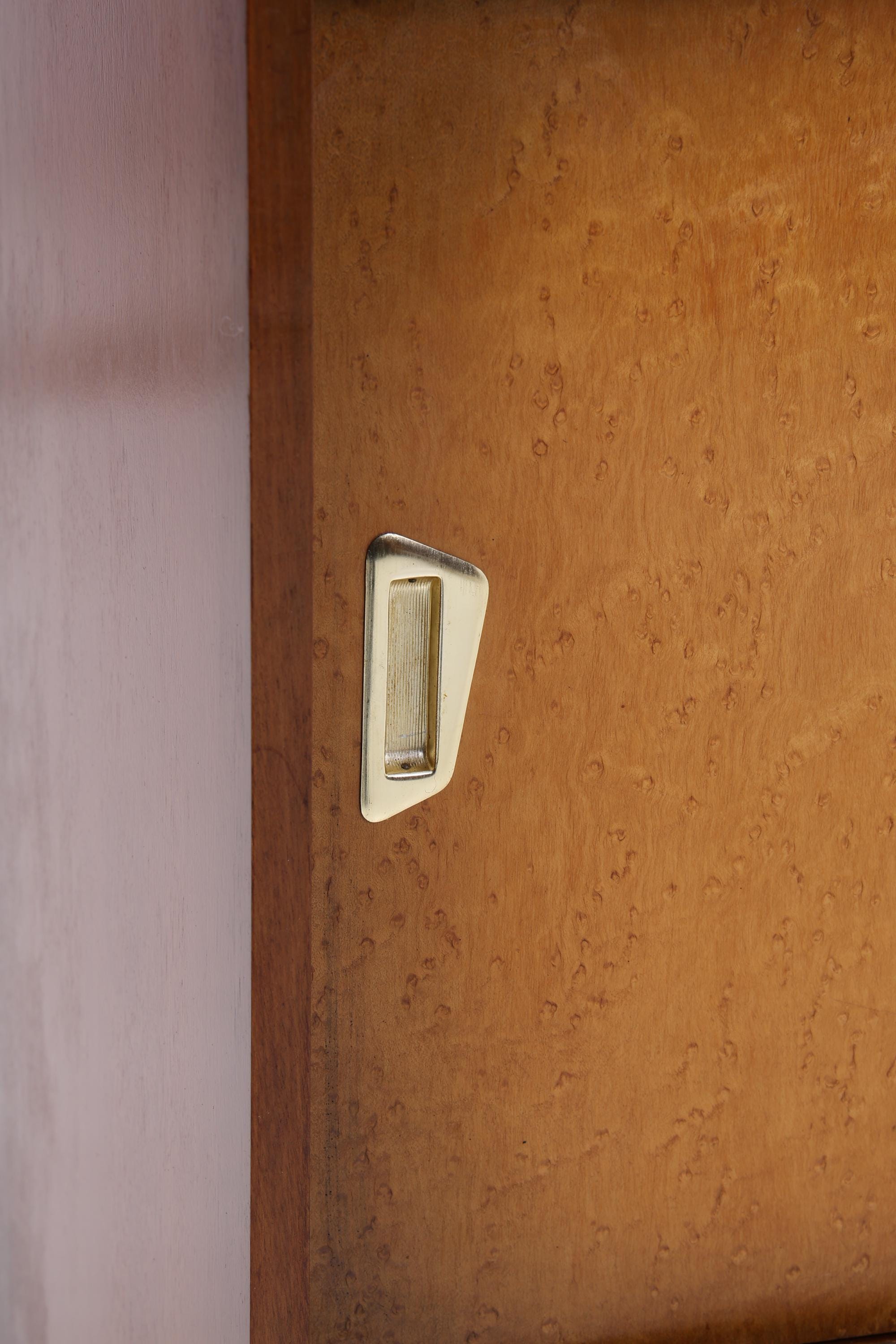 Vintage Vitrine aus den 60ern | Mid Century Glas Schrank Retro Holz Aufbewahrung