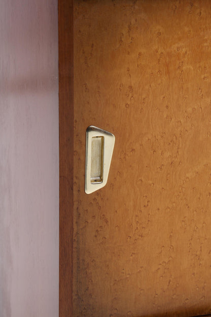 Vintage Vitrine aus den 60ern | Mid Century Glas Schrank Retro Holz Aufbewahrung