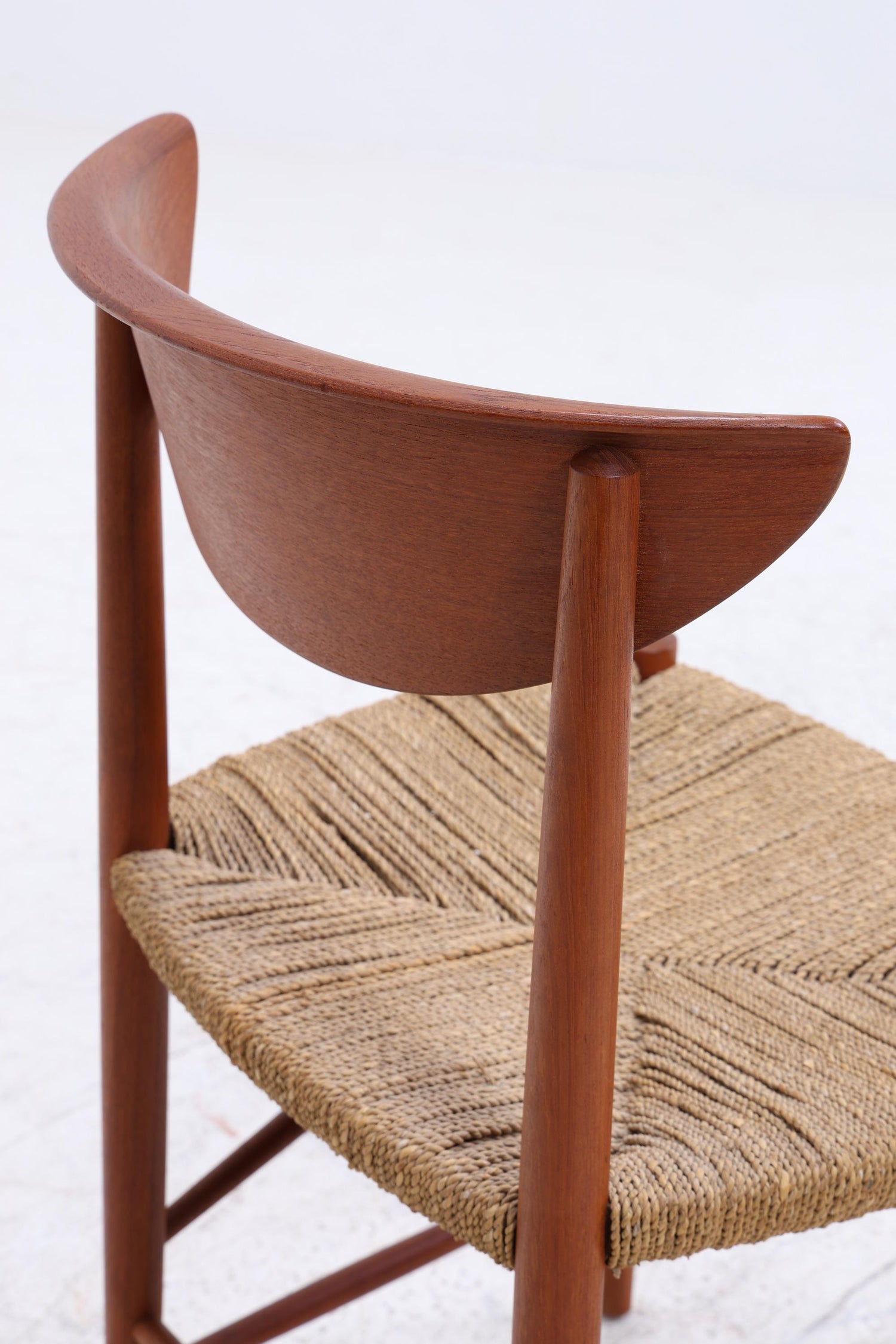 4er Set Teak Stühle von Peter Hvidt &amp; Orla Molgaard-Nielsen | Mid Century Danish Design Cord Stuhl | Vintage Designer