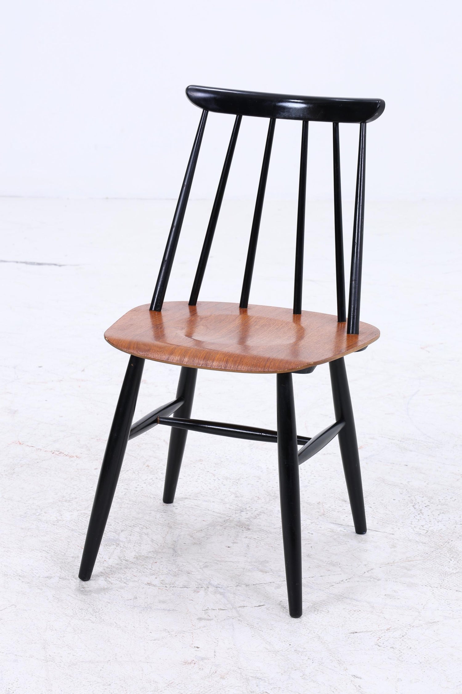 4er Set Teak Stühle "Fanett" von lmari Tapiovaara | Mid Century Finnish Design Holz Stuhl | Vintage Designer