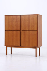 Vintage Schrank 60er Jahre | Mid Century Highboard Holz Aufbewahrung