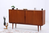 Vintage Teak Highboard von Omann Jun | Mid Century Sideboard Schubladen Schrank Holz Aufbewahrung